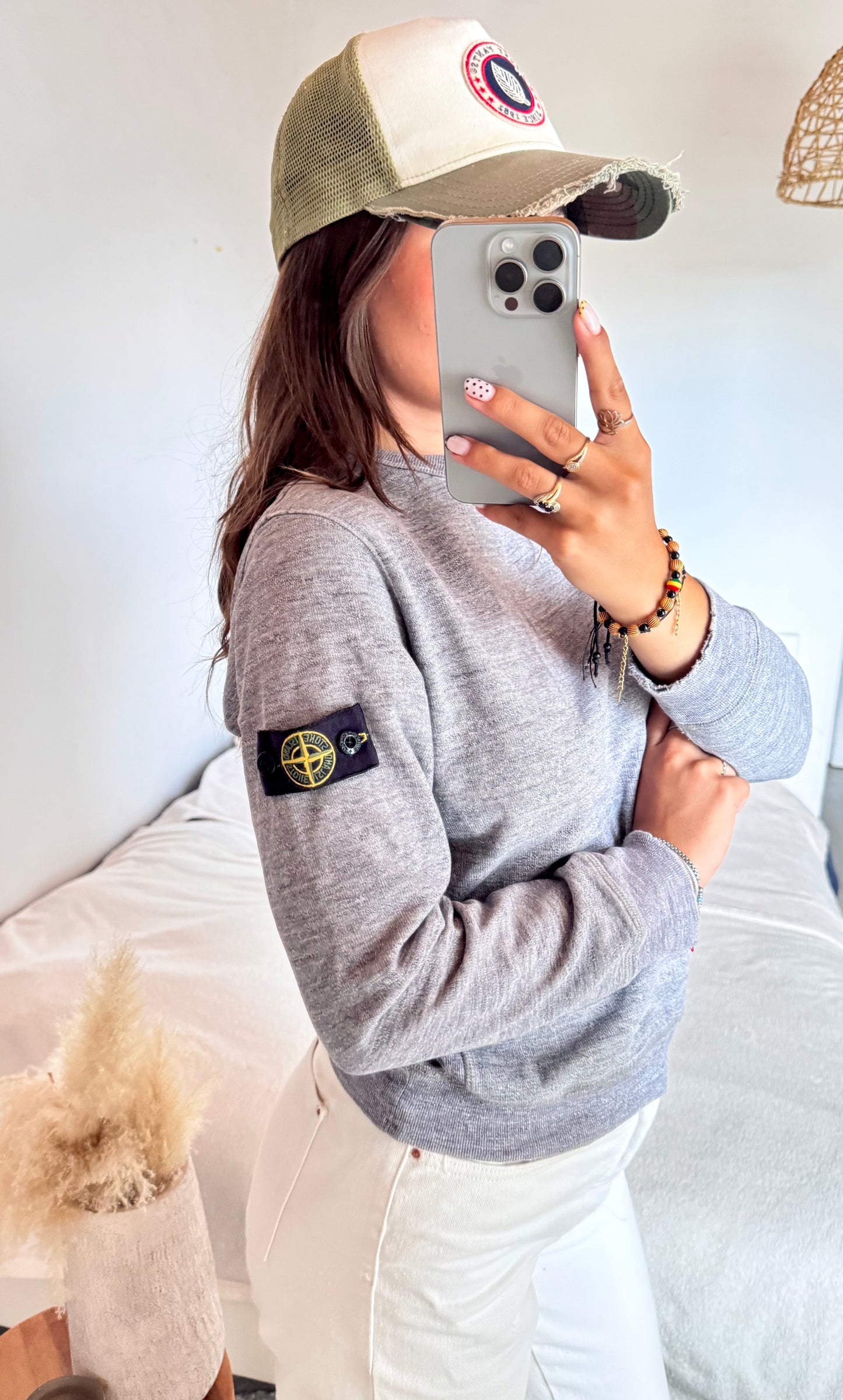 Pull gris Stone Island - S