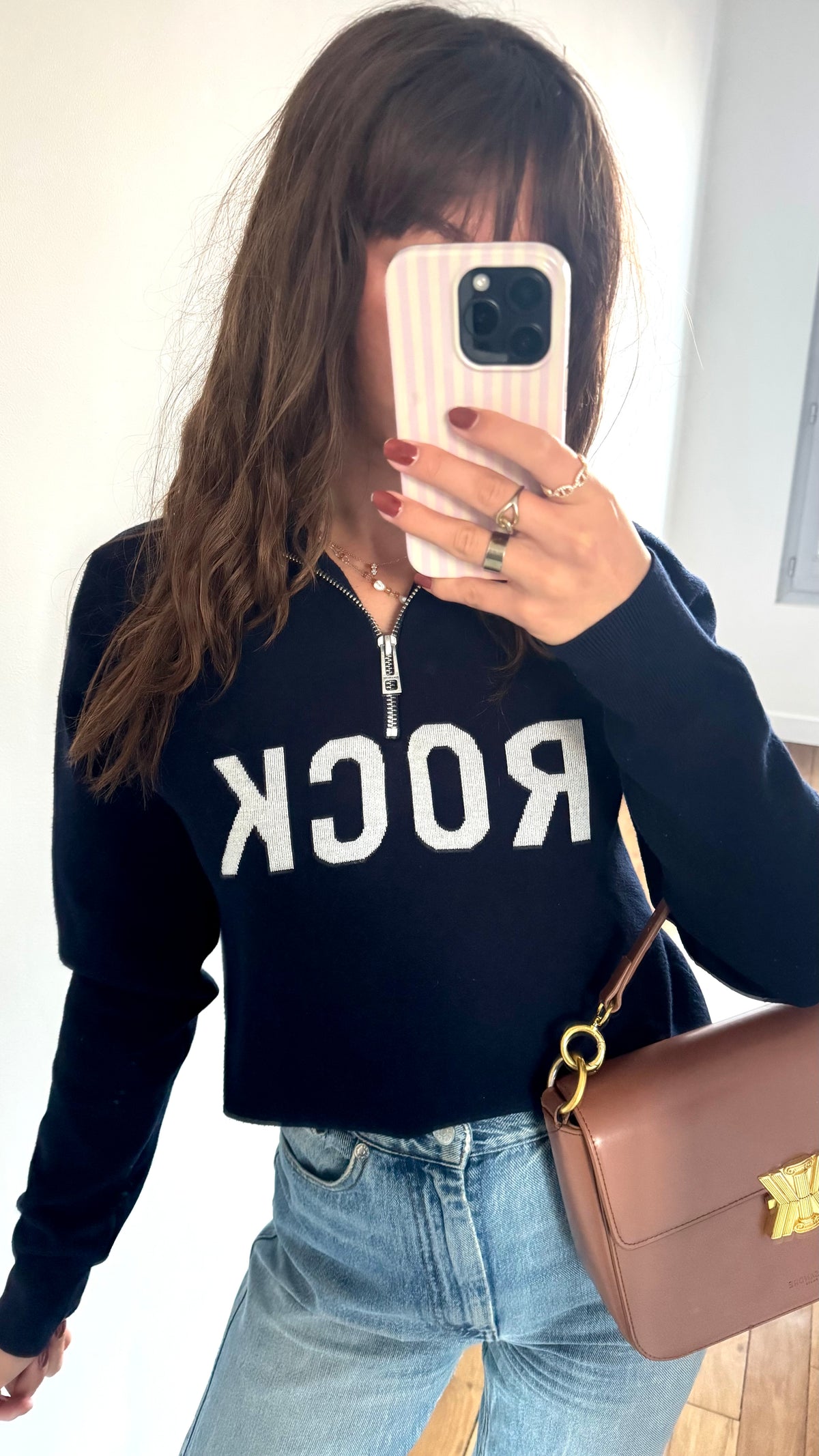 Demi-zip marine Zadig & Voltaire - S