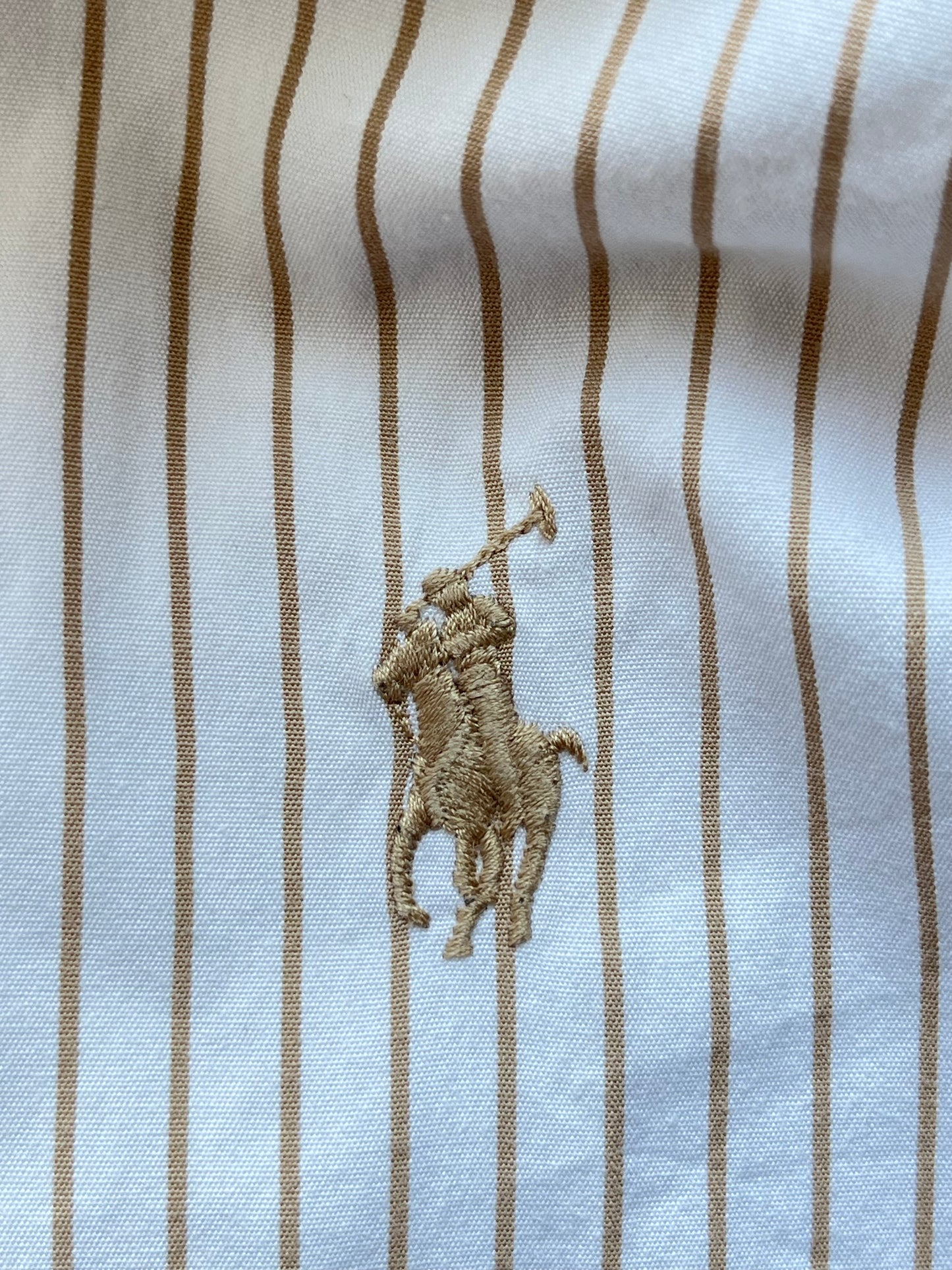 Chemise à rayures dorées Ralph Lauren - S