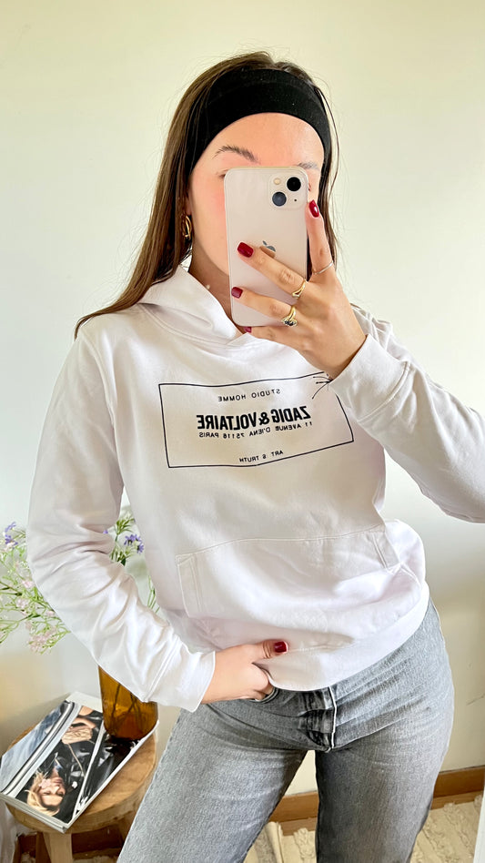 Sweat à capuche blanc Zadig & Voltaire - XS