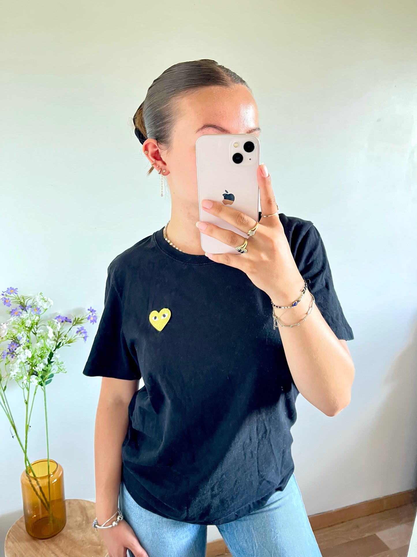 T-shirt noir Comme Des Garçons - S