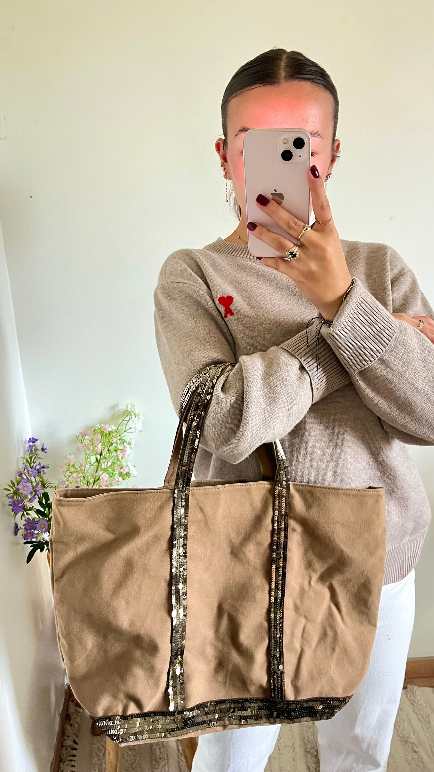 Sac cabas camel Vanessa Bruno - L