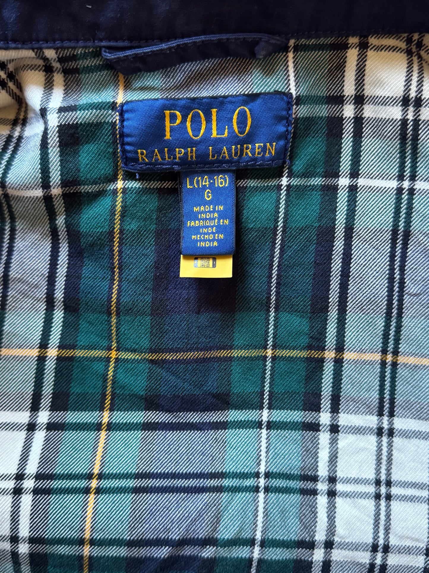 Veste en toile de coton marine - S