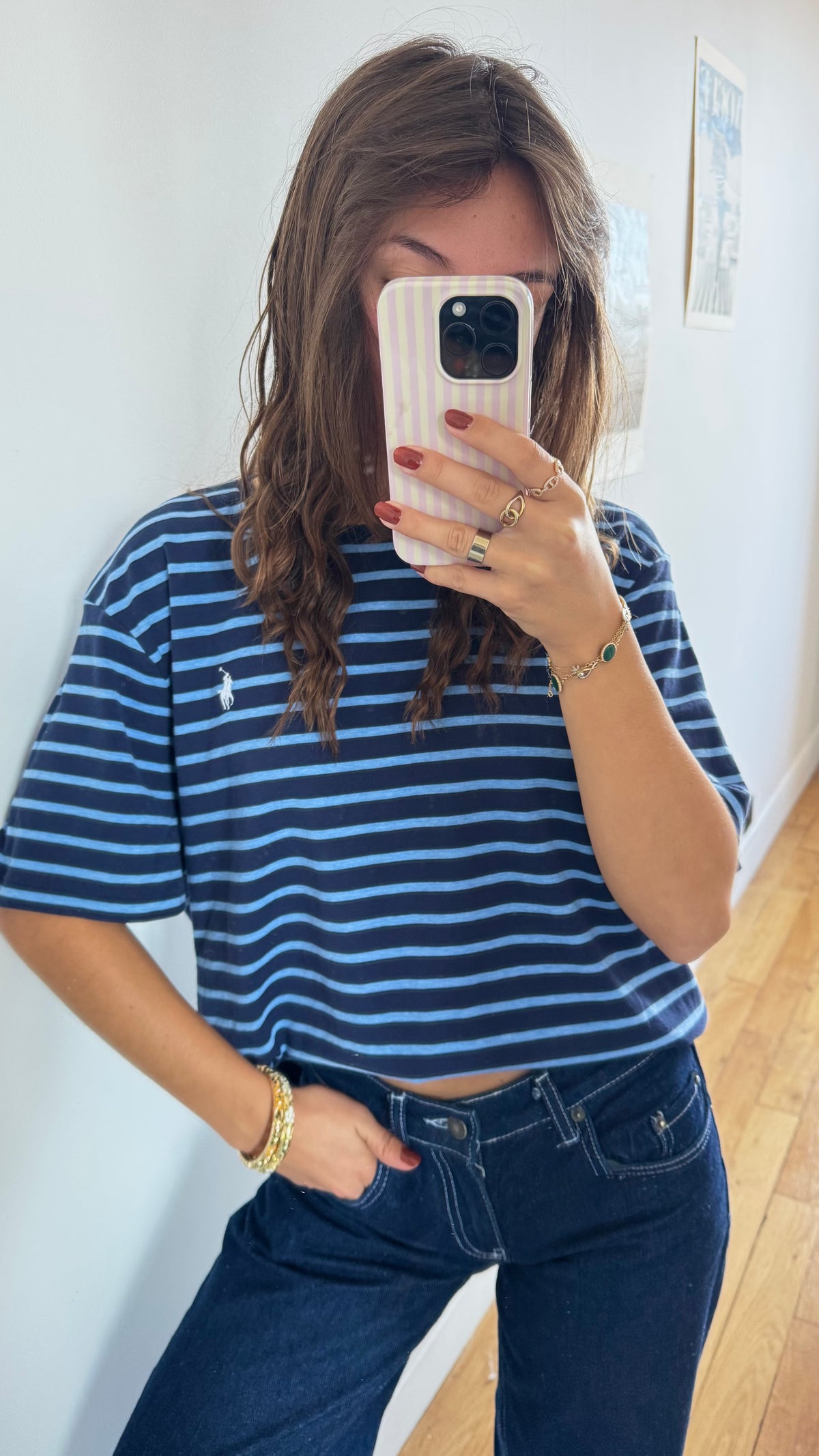 T-shirt rayé Ralph Lauren - XL mixte