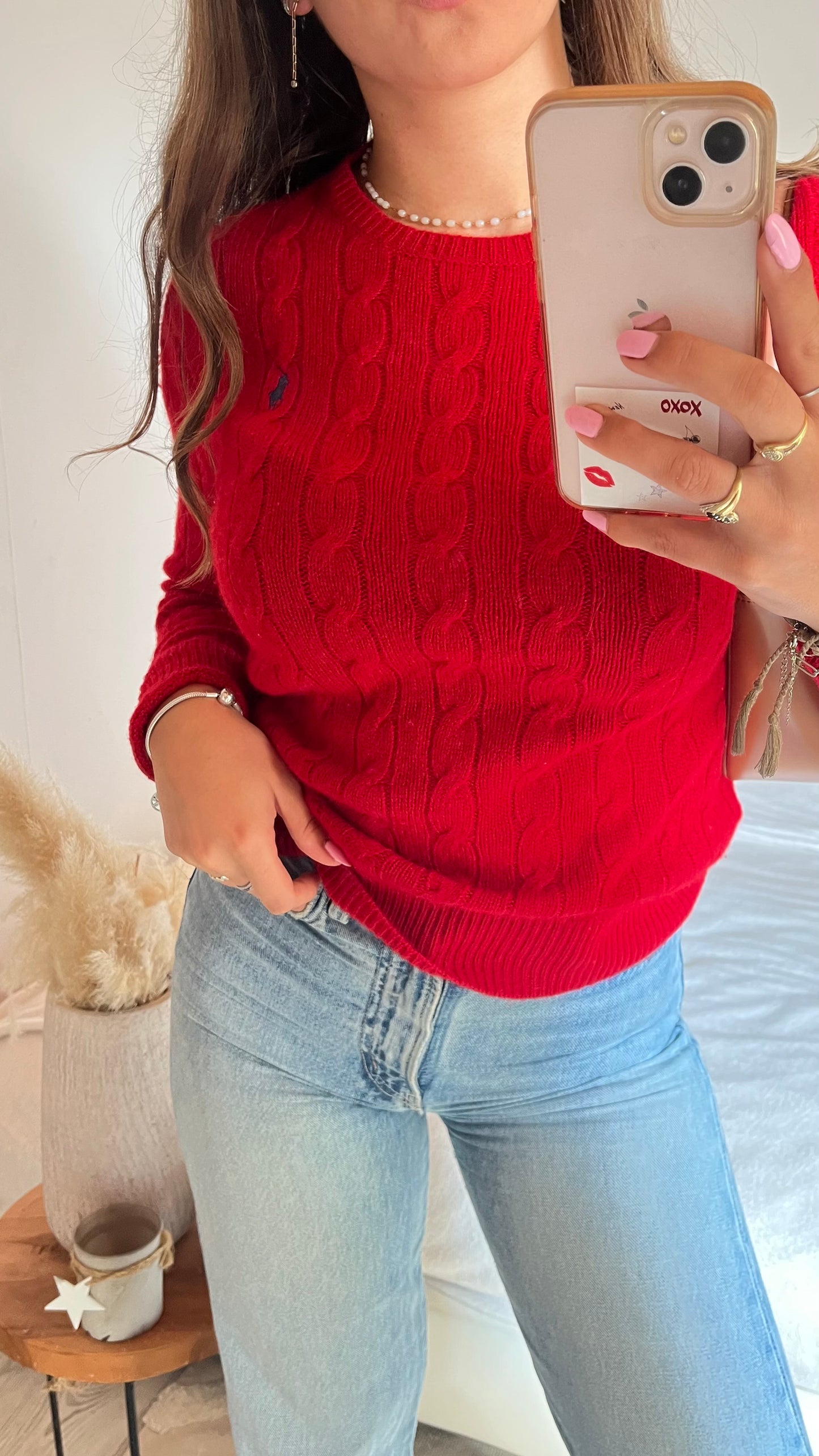 Pull torsadé laine & cachemire Ralph Lauren - M