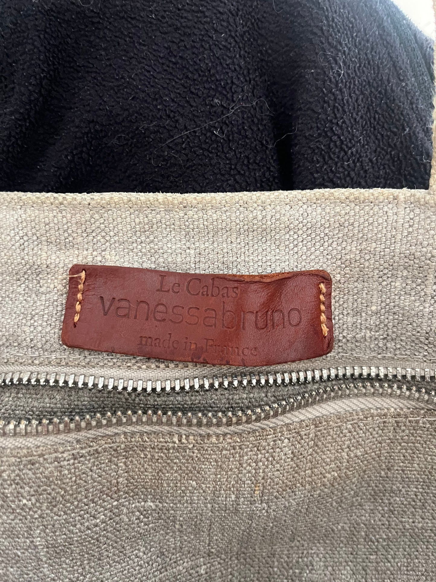 Sac cabas crème en lin Vanessa Bruno