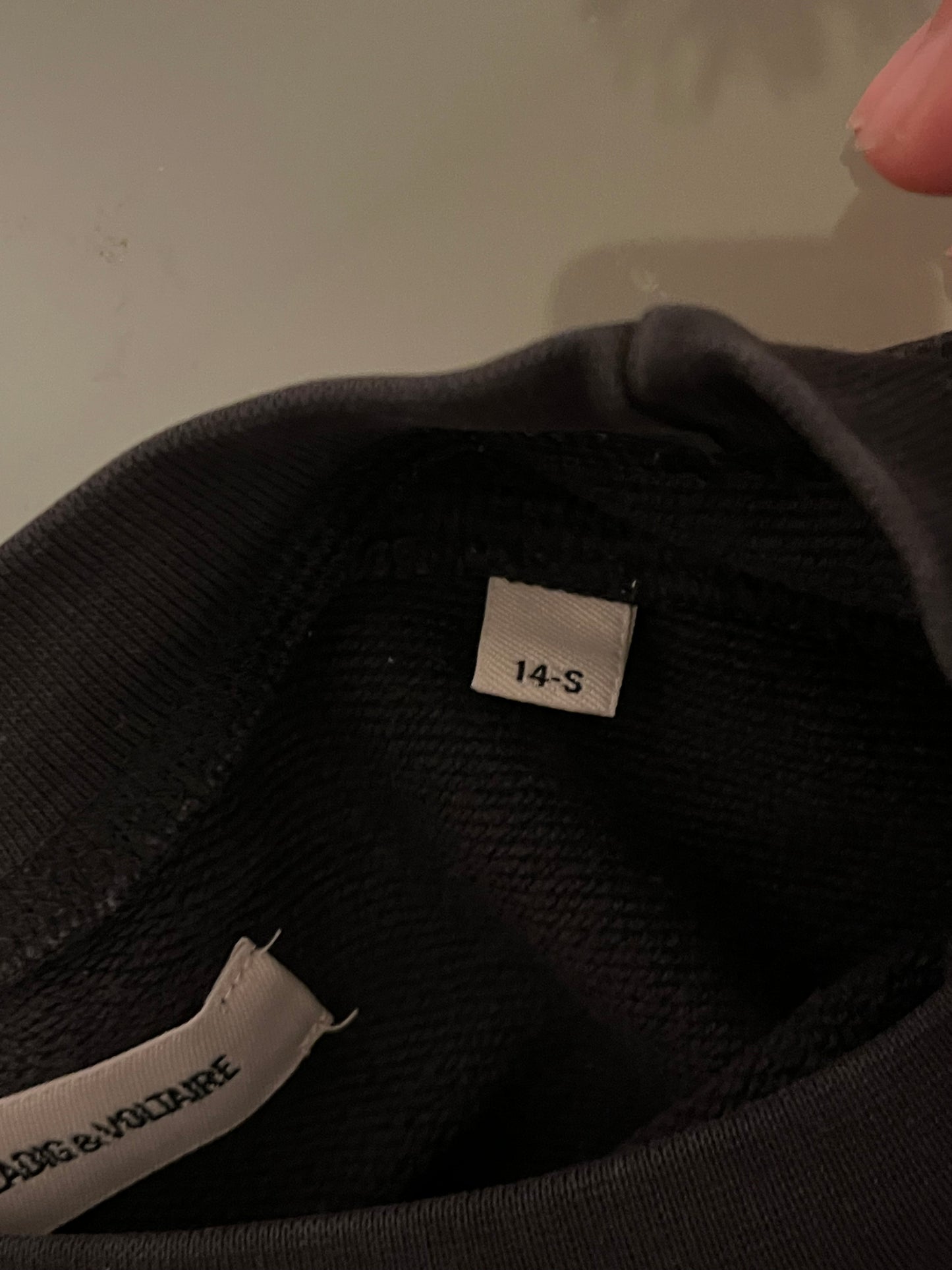 Pull col rond noir Zadig & Voltaire - S