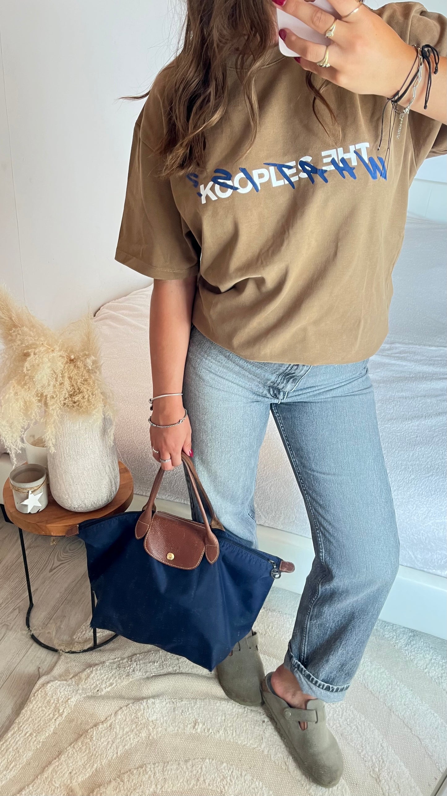 T-shirt marron The Kooples - M femme / S homme