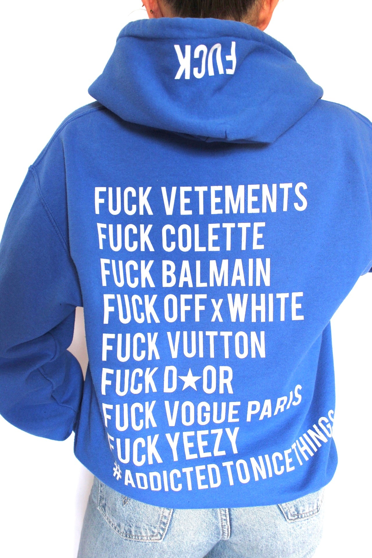 Sweat à capuche bleu ATNT PARIS - S