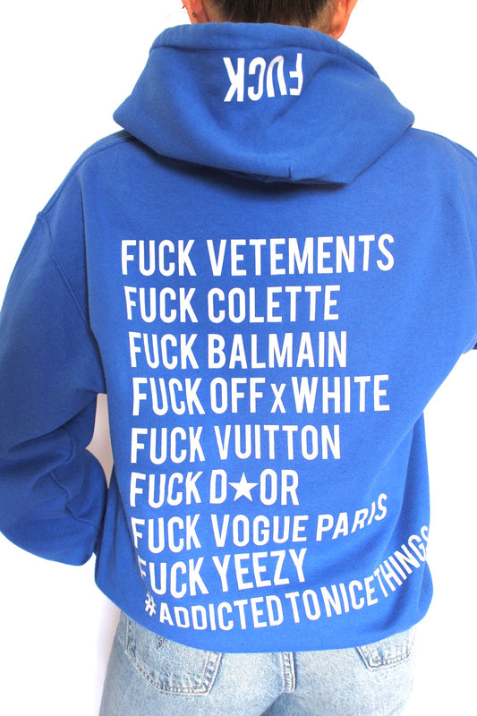 Sweat à capuche bleu ATNT PARIS - S
