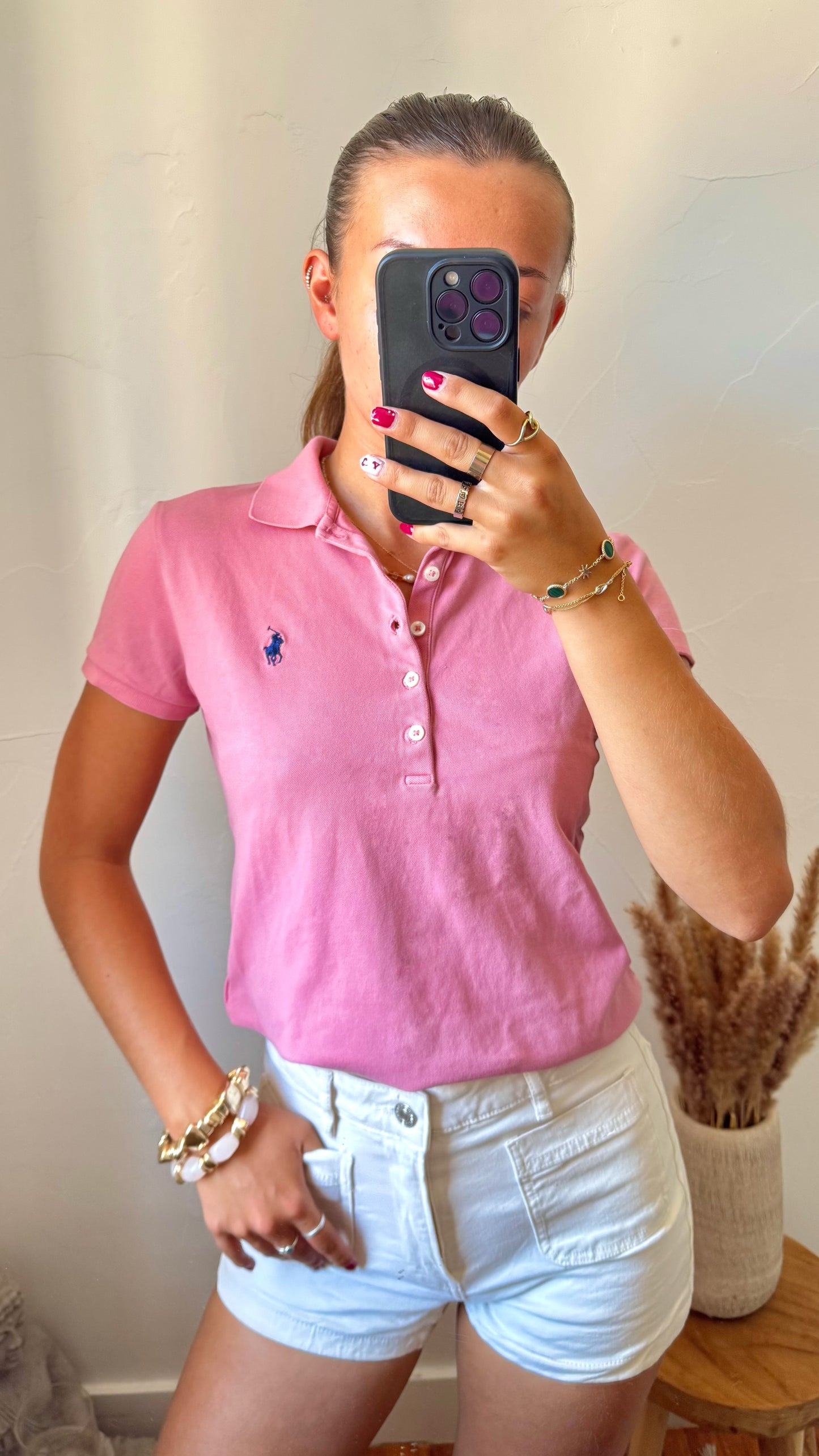 Polo rose Ralph Lauren - S
