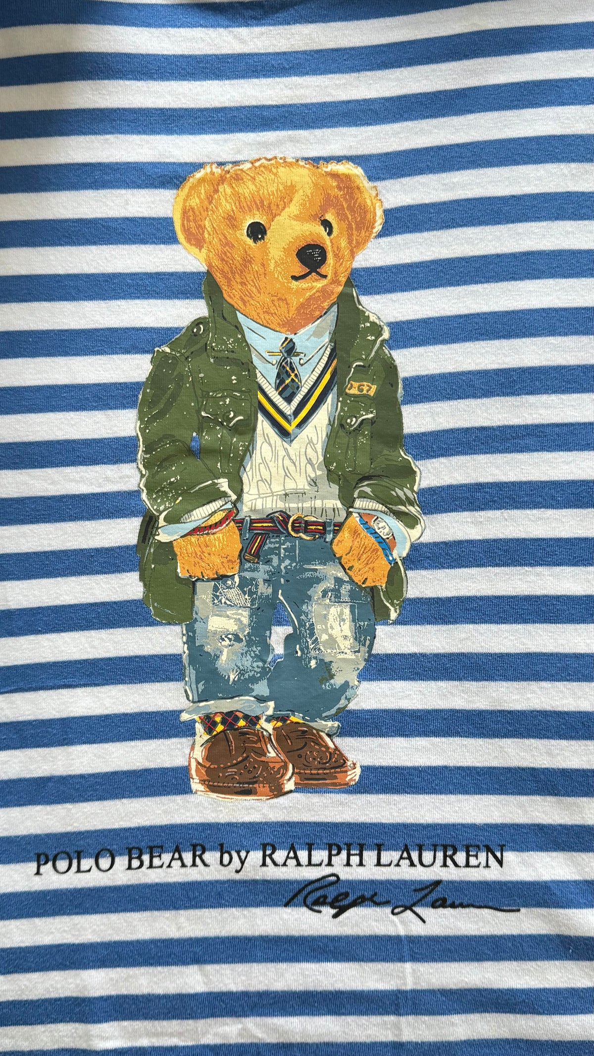 T-shirt marinière nounours Ralph Lauren - M