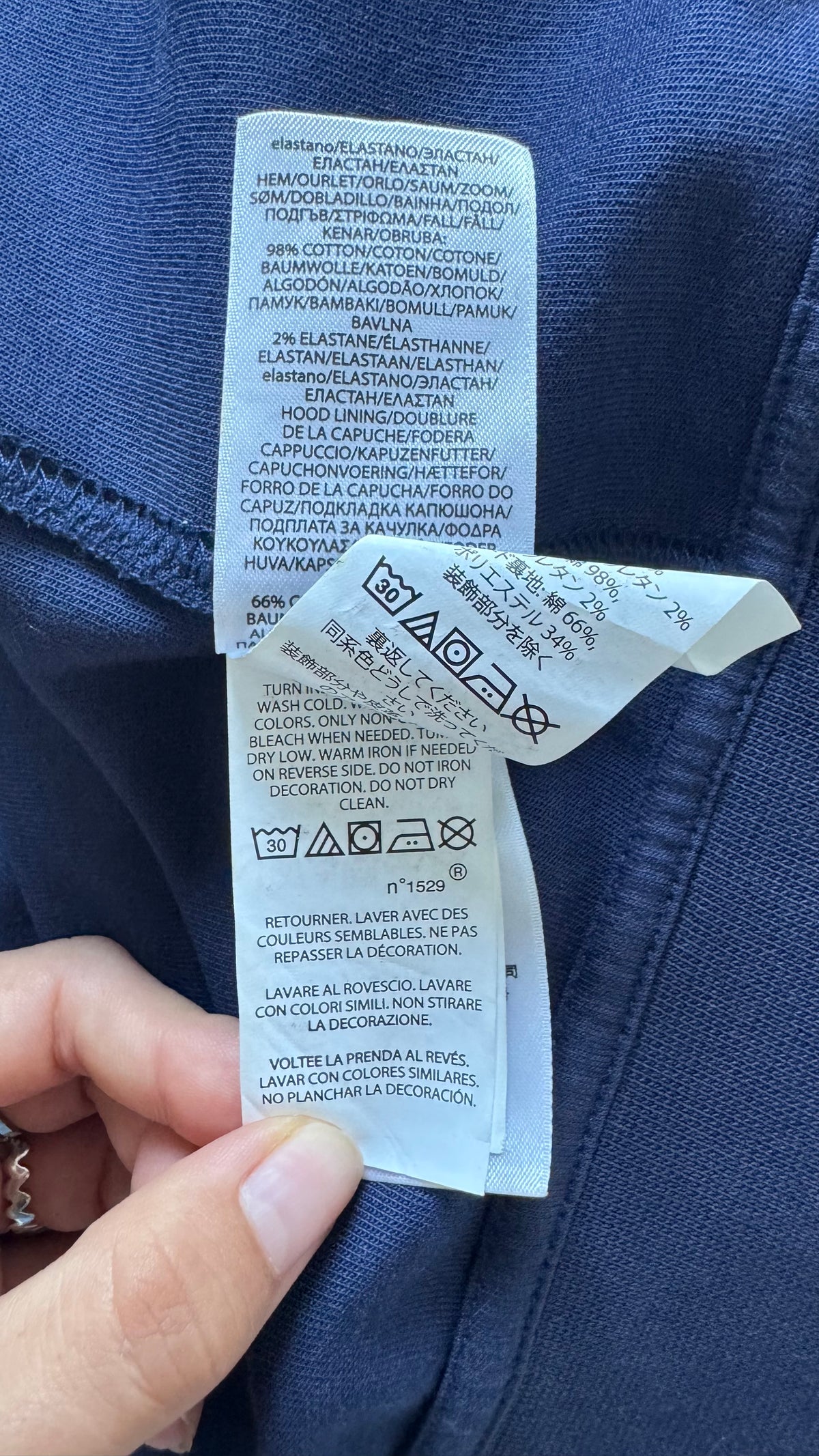Veste a capuche bleu marine Ralph Lauren - S