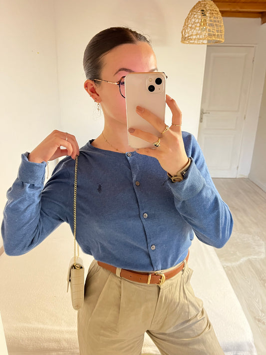 Gilet bleu Ralph Lauren - M
