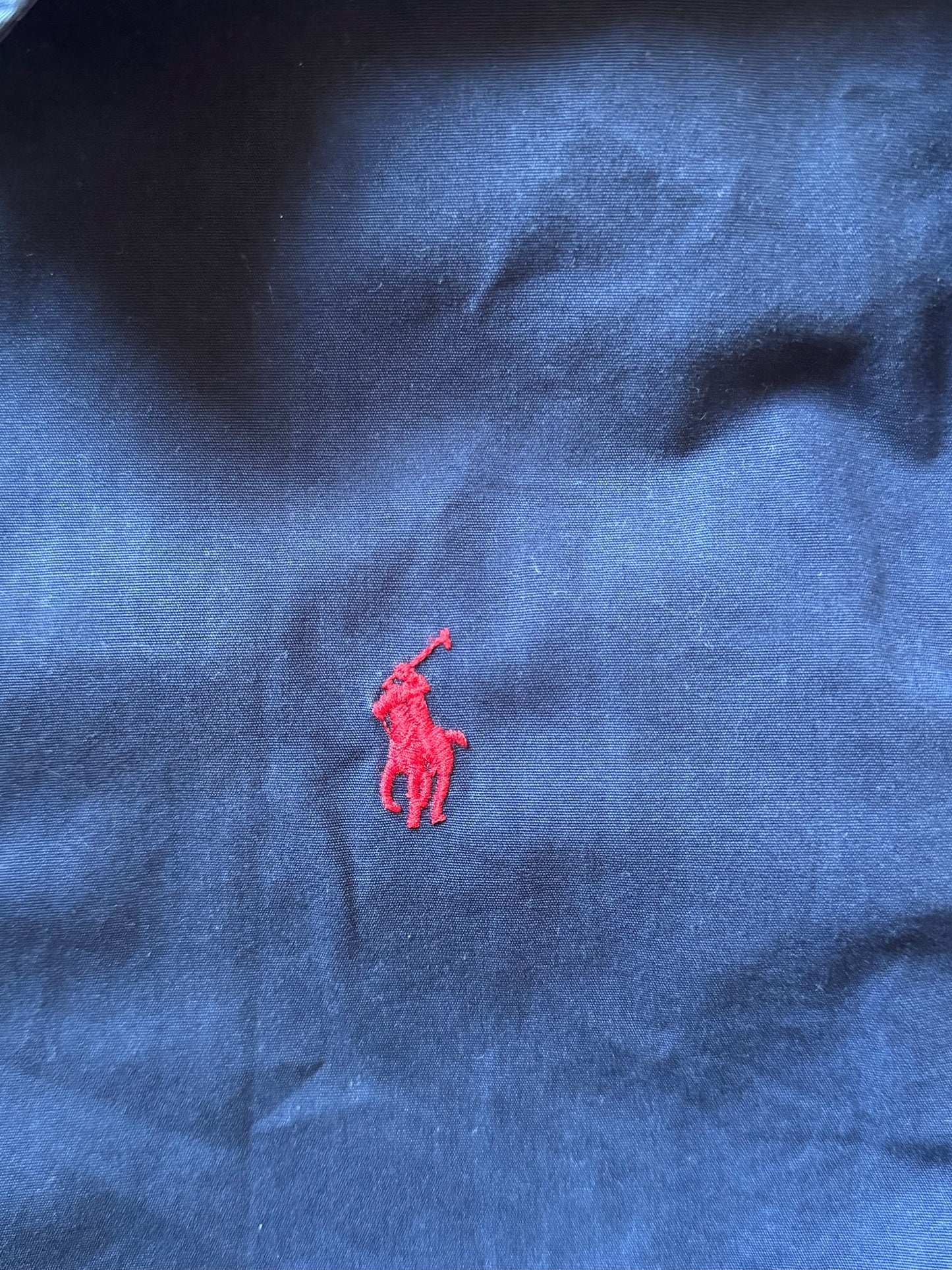 Veste en toile de coton marine - S