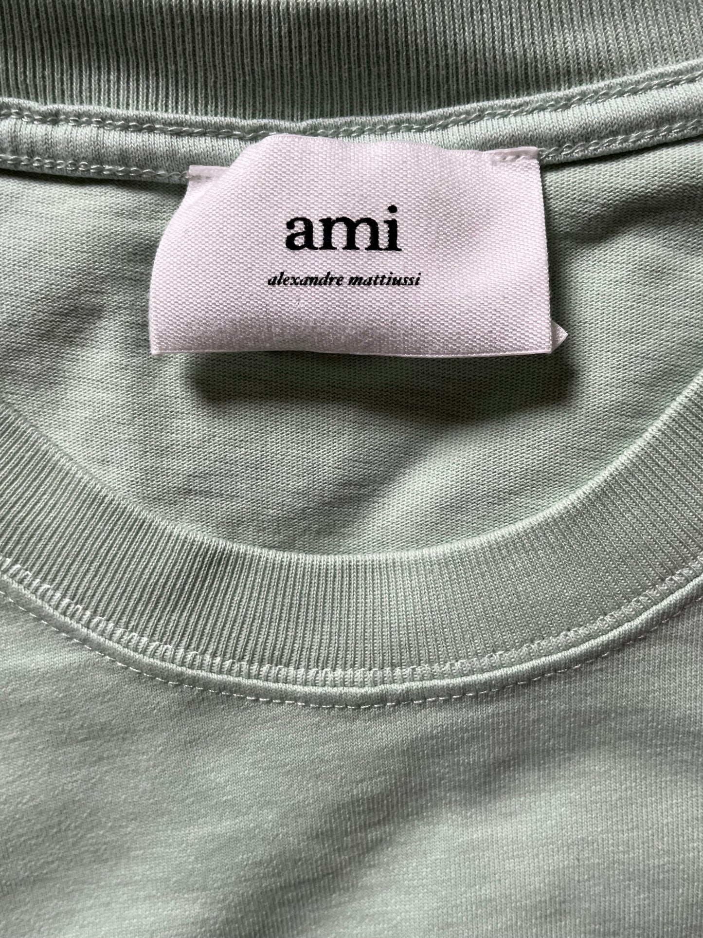 T-shirt vert pastel Ami Paris - M homme / XL femme