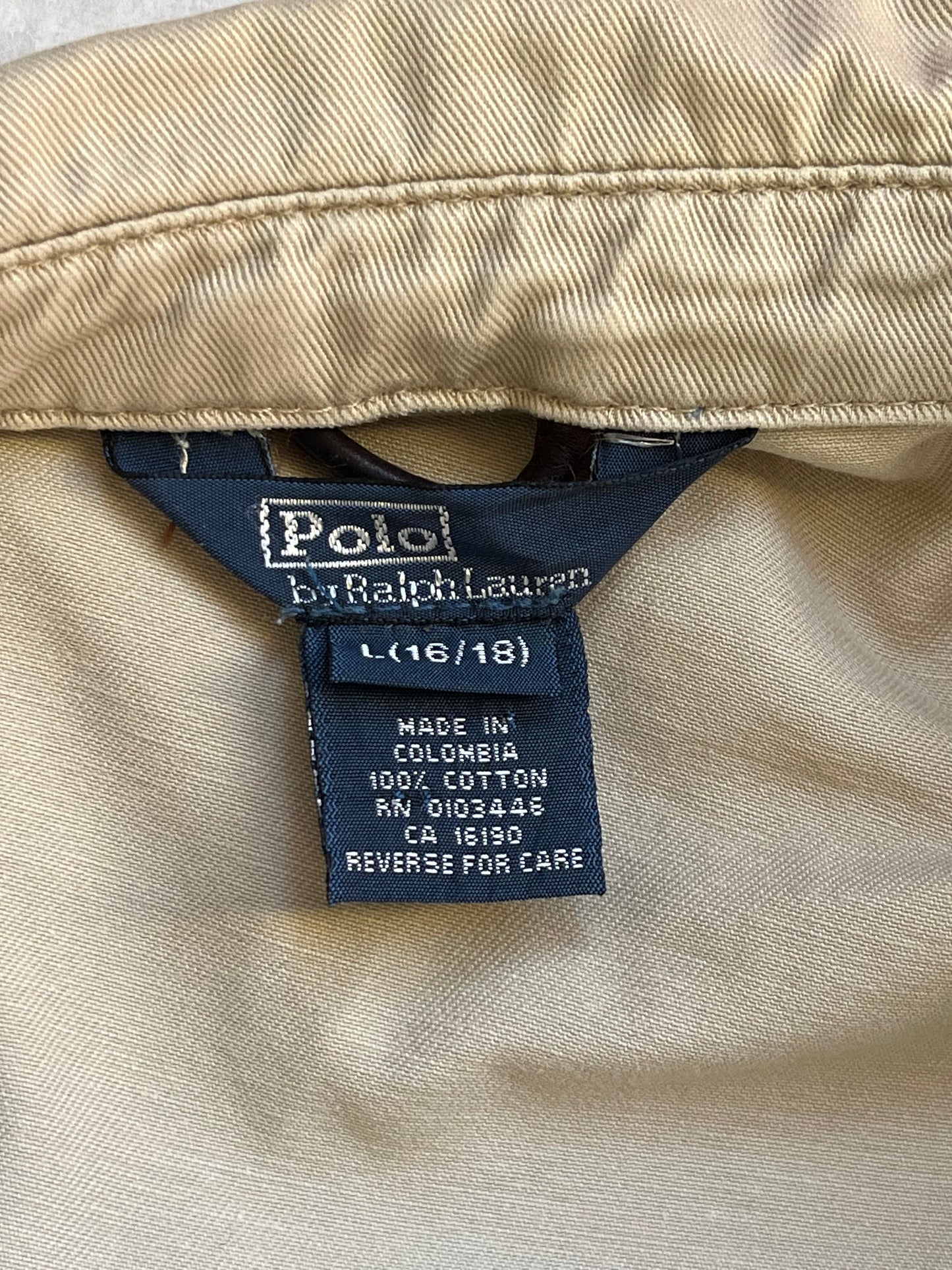Veste en toile de coton beige Ralph Lauren - M