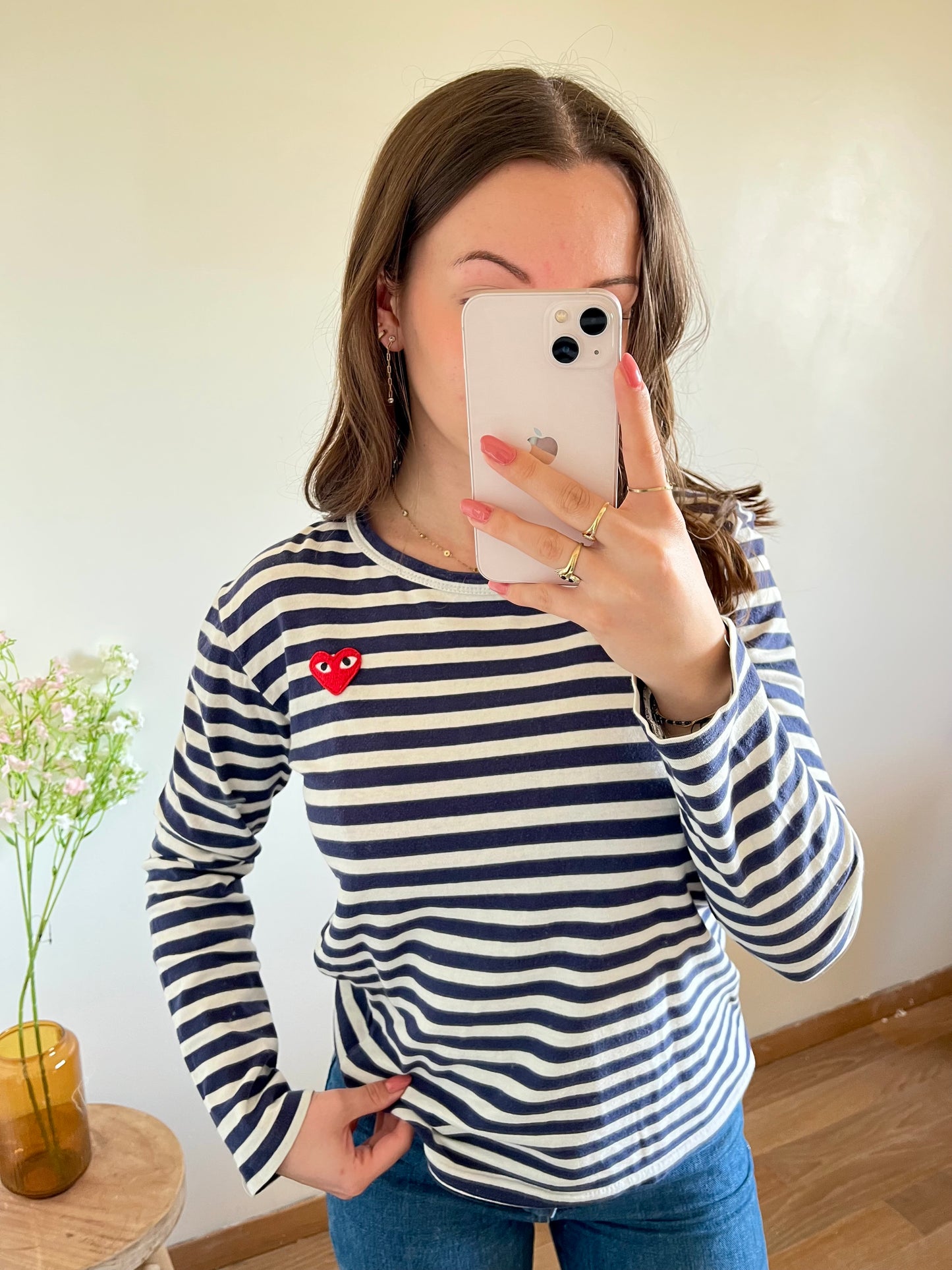 Pull marinière bleu Comme Des Garçons - S
