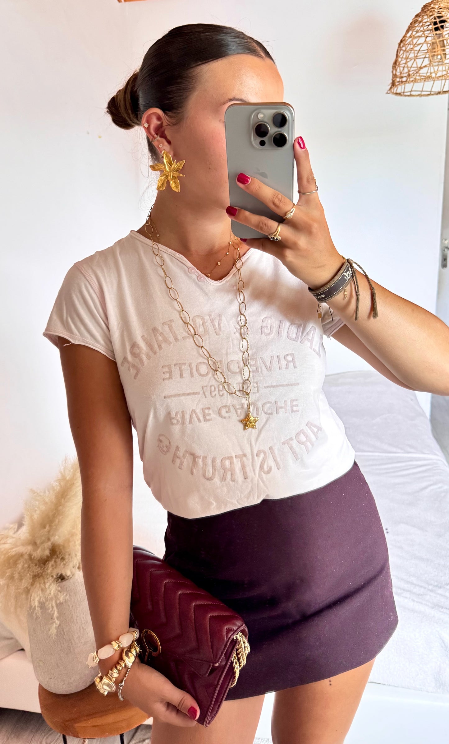 T-shirt rose pastel Zadig & Voltaire - XS