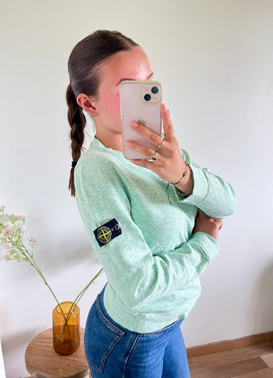 Pull vert Stone Island - S
