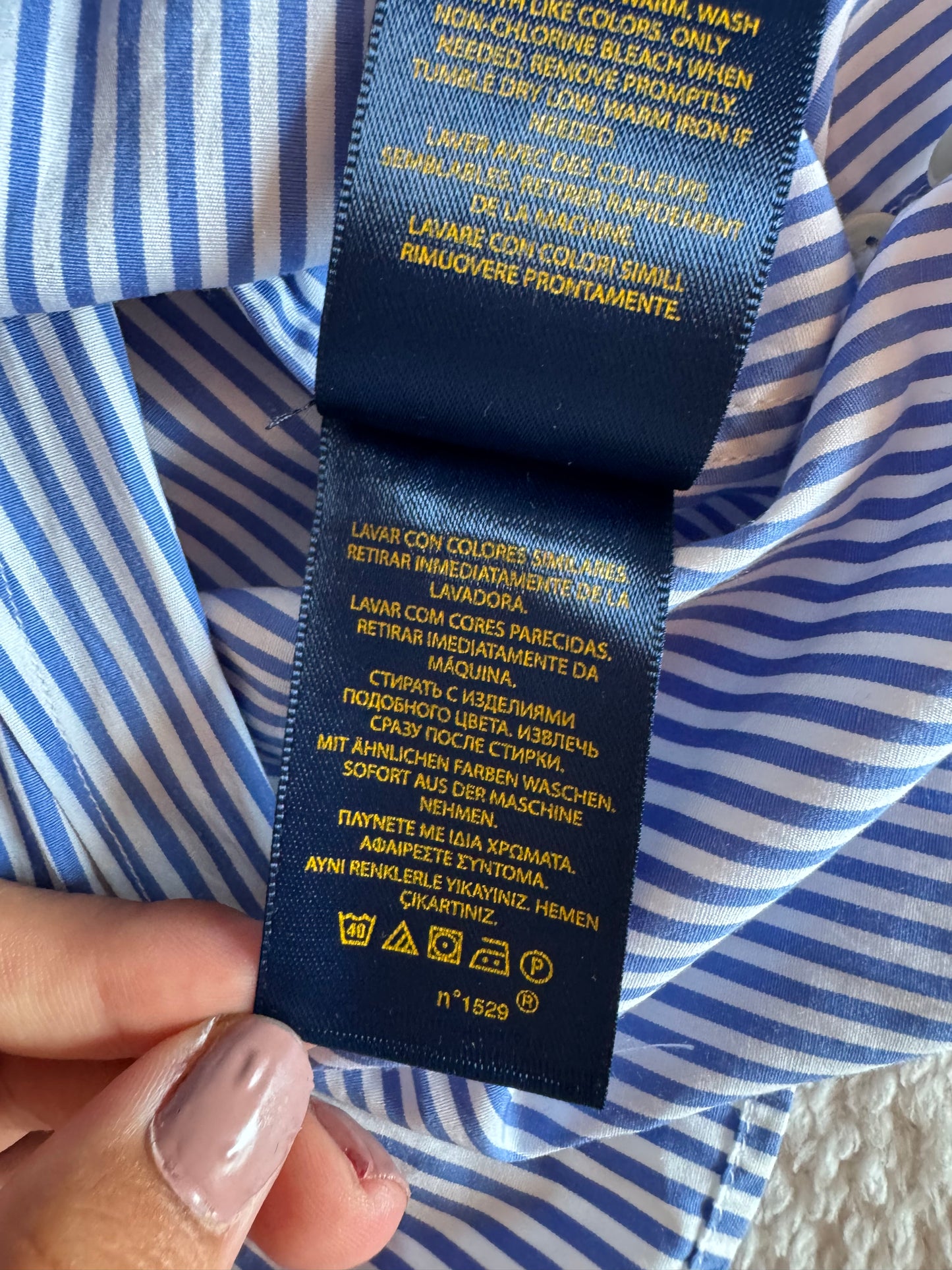 Chemise rayée cintrée Ralph Lauren - S