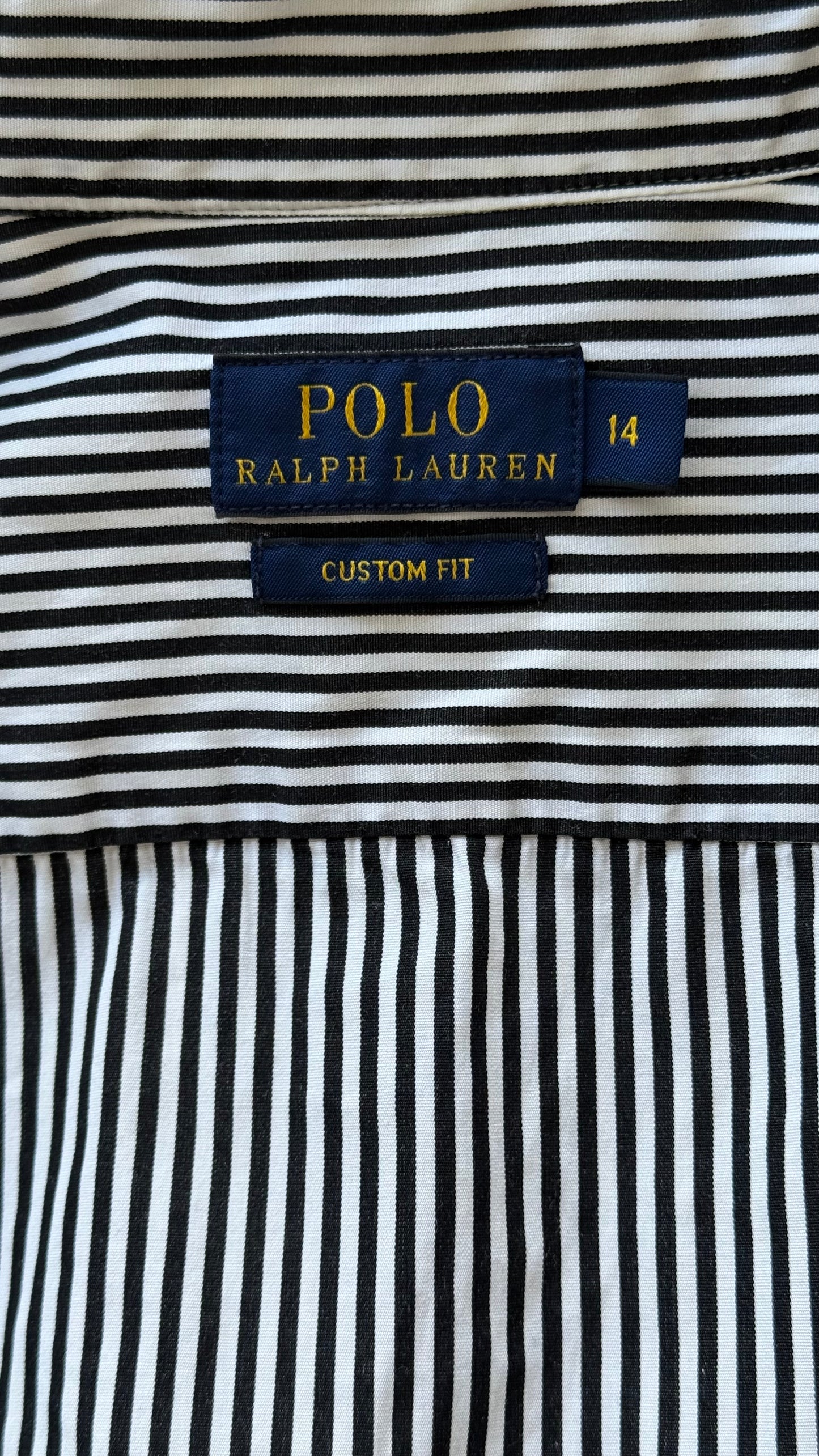 Chemise rayée noire Ralph Lauren - XS homme / M femme