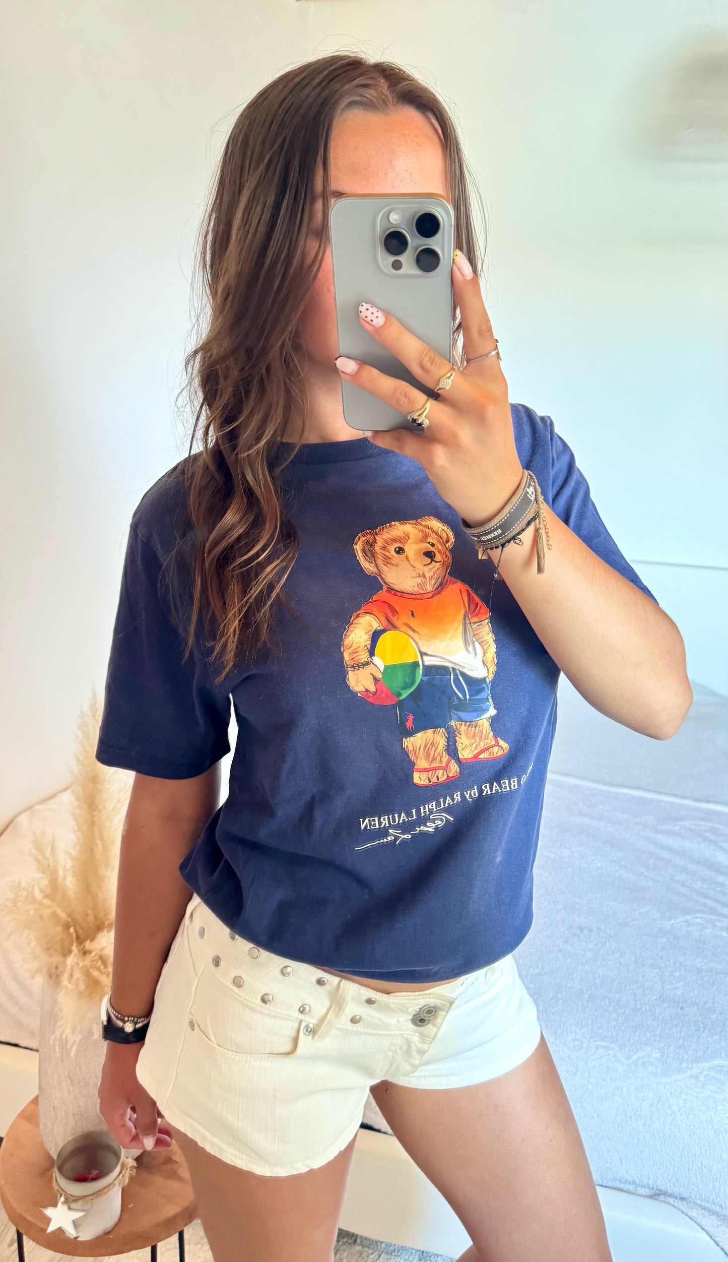 T-shirt nounours bleu marine Ralph Lauren - M