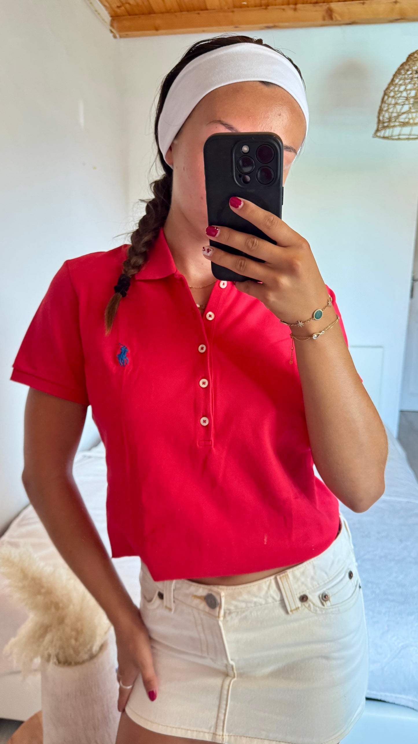 Polo rouge Ralph Lauren - L