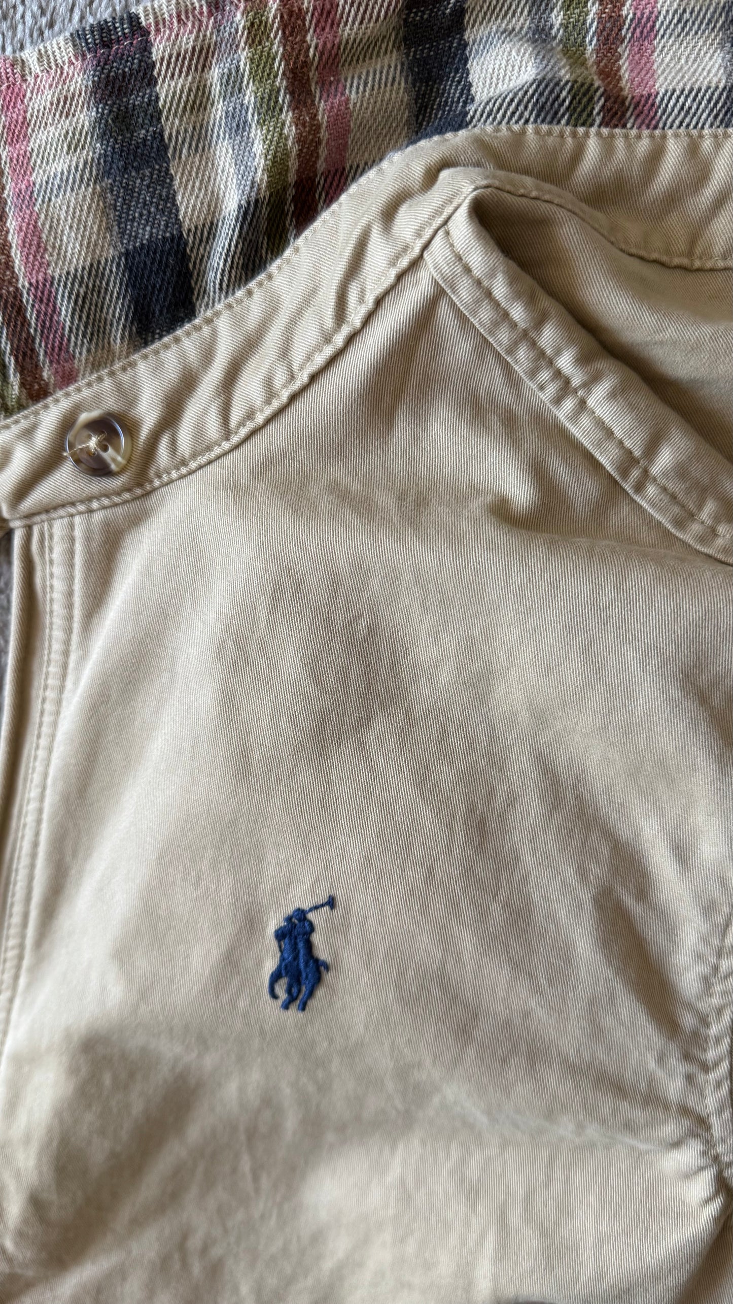 Veste en toile de coton beige Ralph Lauren - S