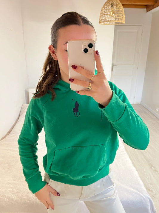 Sweat à capuche vert Ralph Lauren - S
