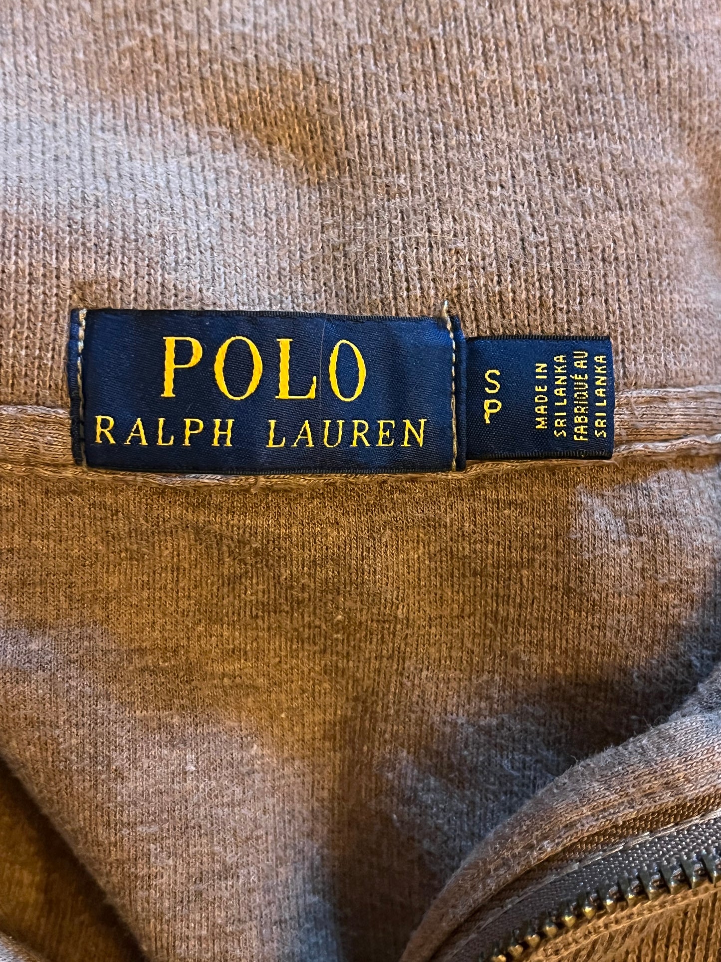 Pull demi-zippé beige Ralph Lauren - M femme / S homme