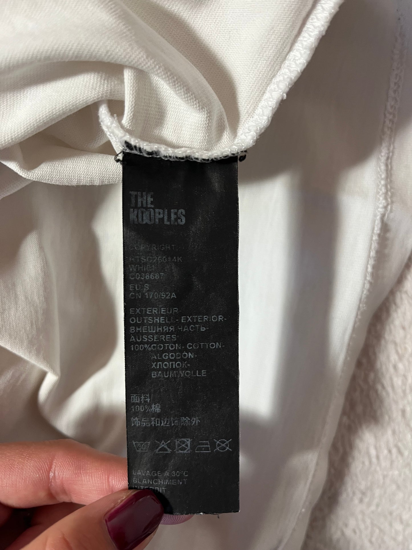 T-shirt blanc « What is » The Kooples - M femme / S Homme