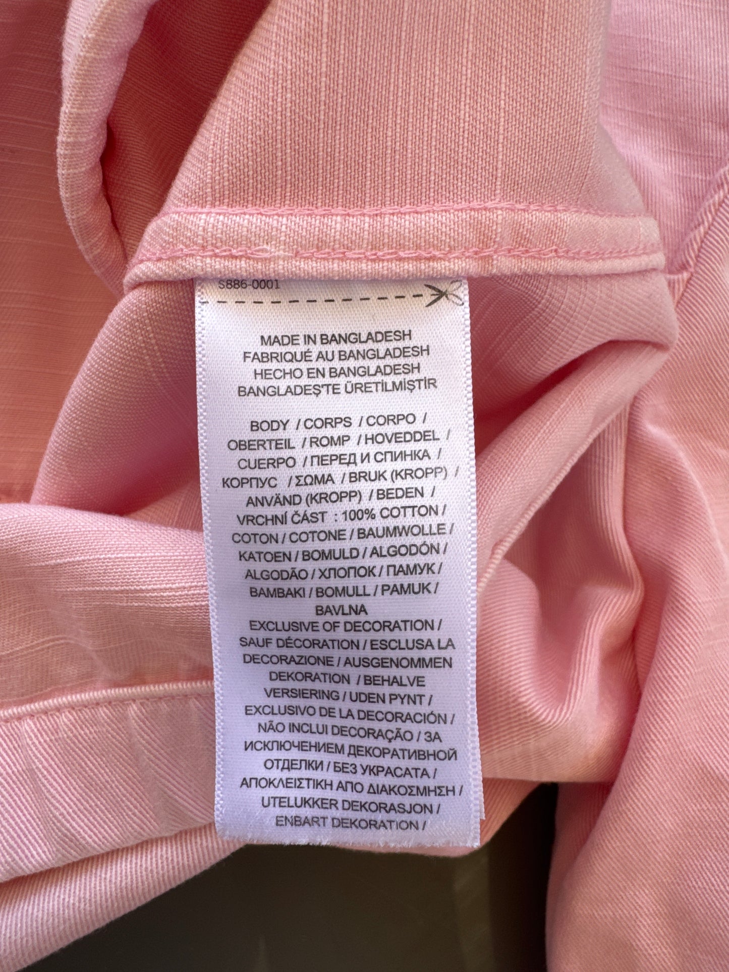 Veste toile de coton rose Ralph Lauren - S