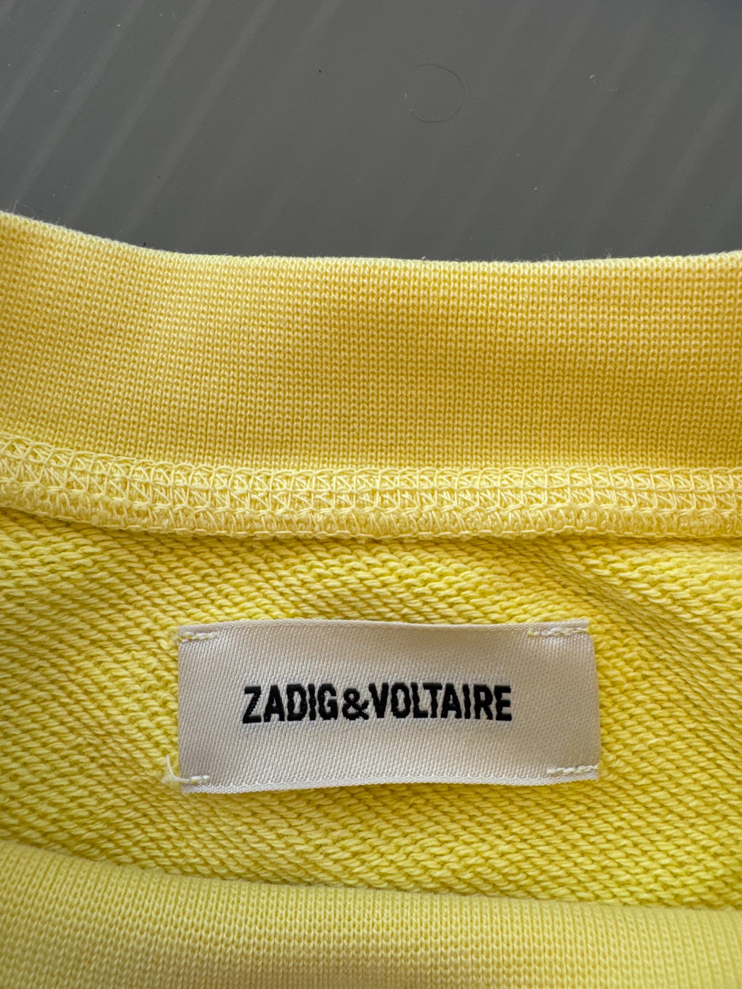 Sweat col rond jaune Zadig & Voltaire - M