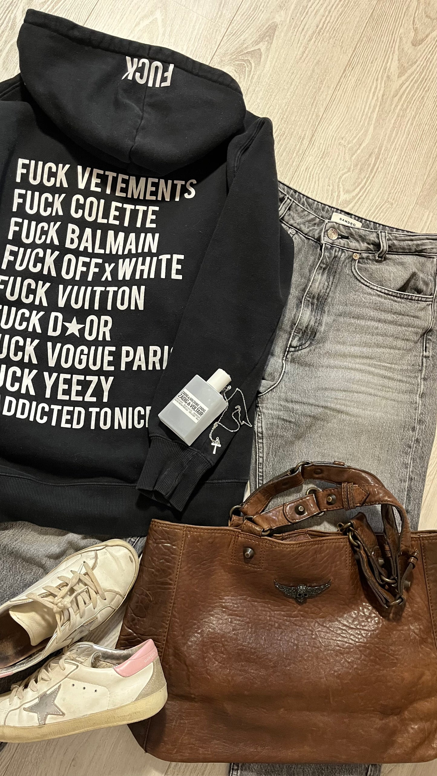 Sweat à capuche noir ATNT Paris - S/M