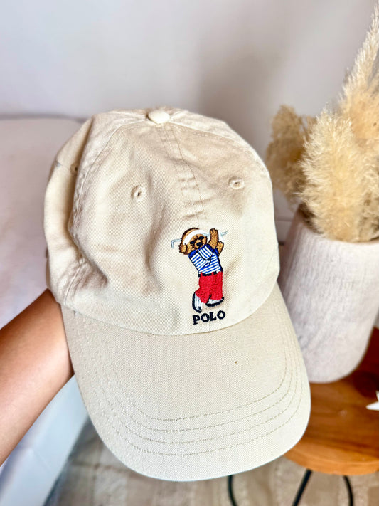 Casquette beige Polo Bear Ralph Lauren - TU
