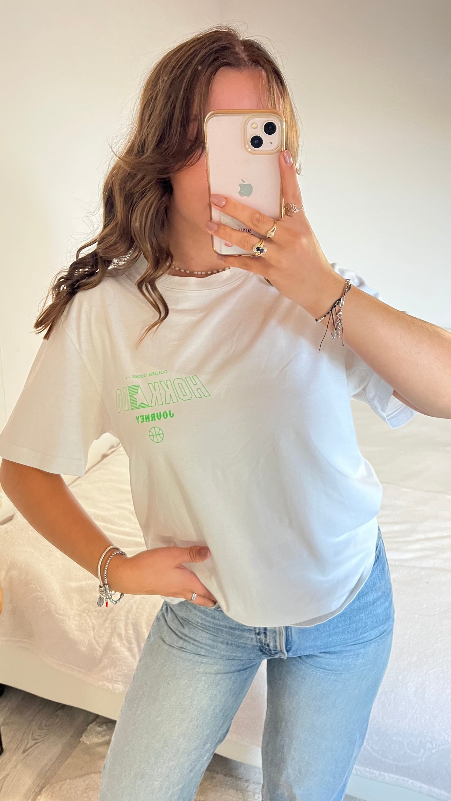 T-shirt blanc Golden Goose - M