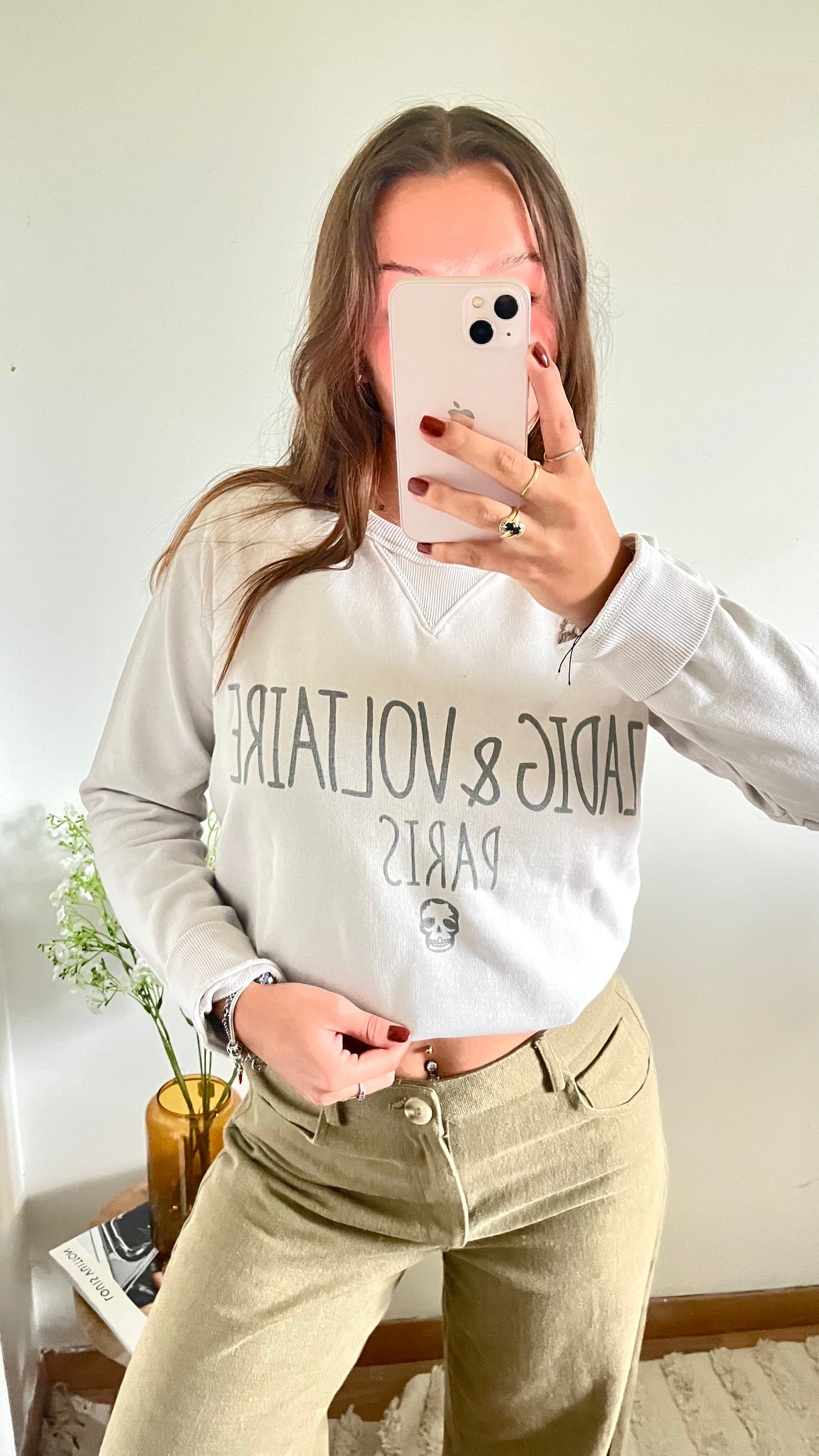 Sweat col rond blanc Zadig & Voltaire - M